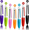 7 Pack Kitchen Tongs, Cooking Tongs by xlehoely
