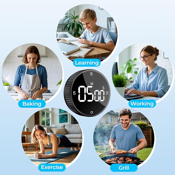 Rechargeable Magnetic Kitchen Timer - Image 9