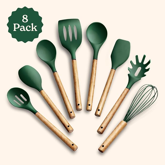 Country Kitchen Non Stick Silicone Utensil Set - Image 2