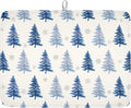 Winter Dish Drying Mat 18 x 24 Inch Blue Tree Dish Drying Pad Absorbent by Unknown