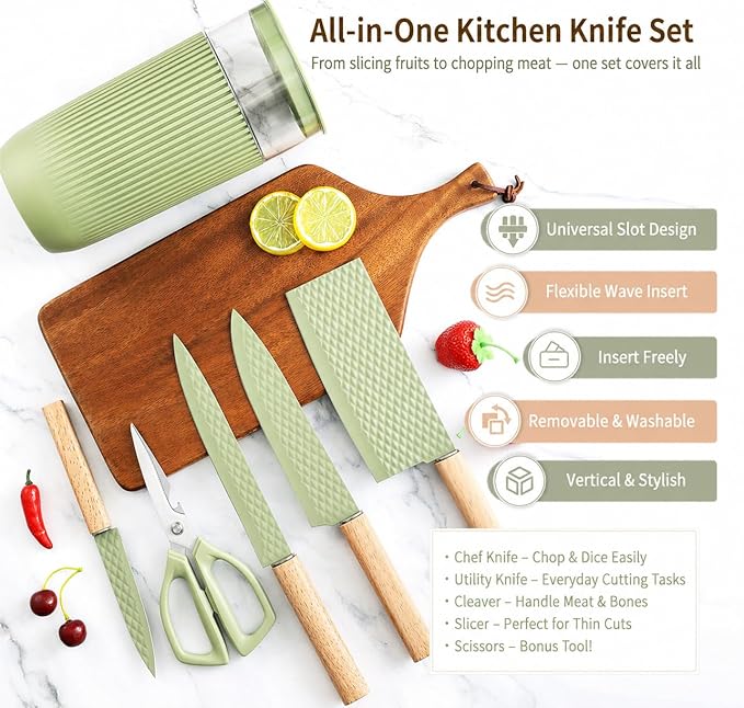 Knife Set, 6-Piece Kitchen Knife Set - Image 2