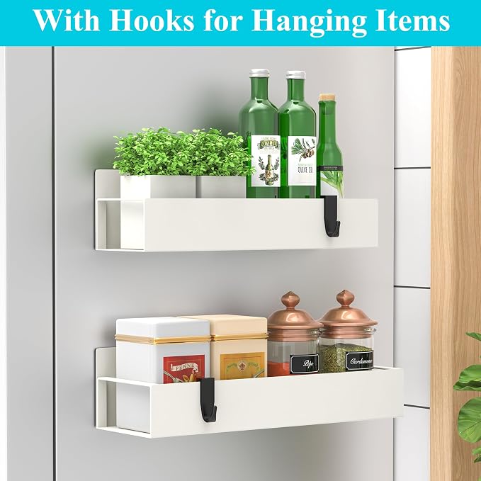 HuggieGems 2 Pack Magnetic Spice Storage Rack Organizer - Image 2