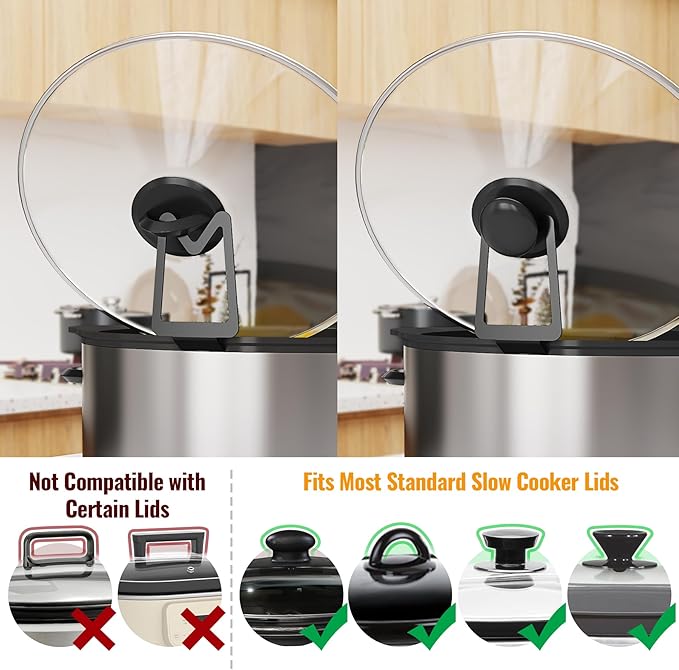 NiHome 2-Pack Slow Cooker Lid Holder Fit - Image 7