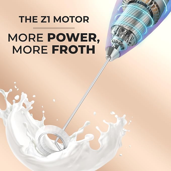 Zulay Kitchen Powerful Milk Frother Wand - Image 4