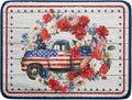 Patriotic Truck Dish Drying Pad 4th of July Drying Mat by Giwawa