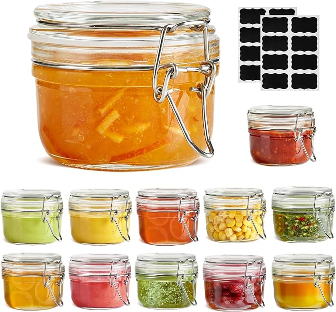 ComSaf 4oz Glass Spice Jars by ComSaf