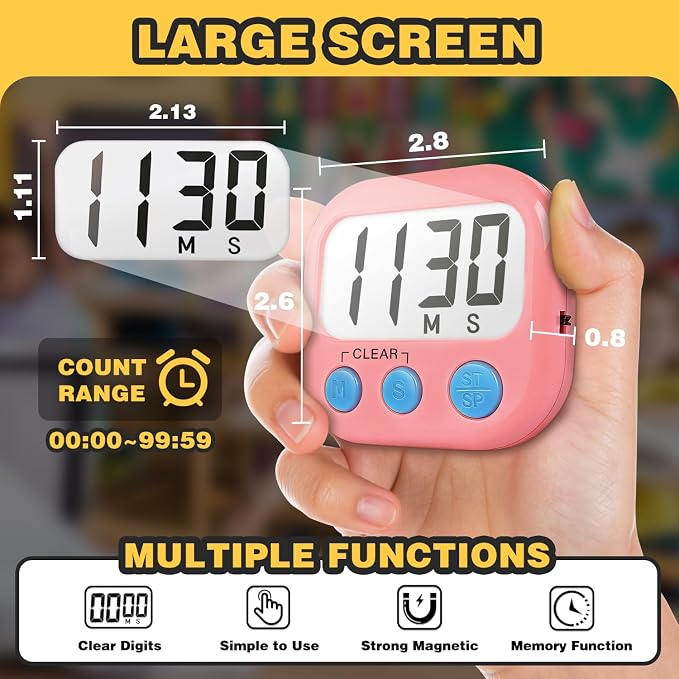 Classroom Timers for Teachers Kids Large Magnetic Digital Timer Teacher - Image 4