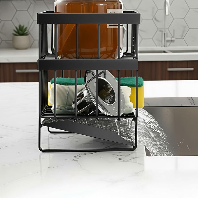 Kitchen Sink Organizer Caddy, 2 Tier Sink Caddy Organizer - Image 5