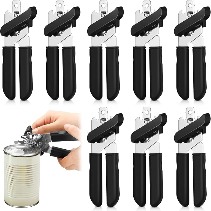 Gisafai 8 Pcs Can Opener, 3-in-1 Multifunctional Manual Can Openers, Stainless by Gisafai