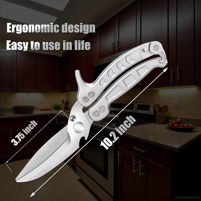 Poultry Shears Scissors Heavy Duty, Kitchen Shears, Separable easy to clean - Image 3