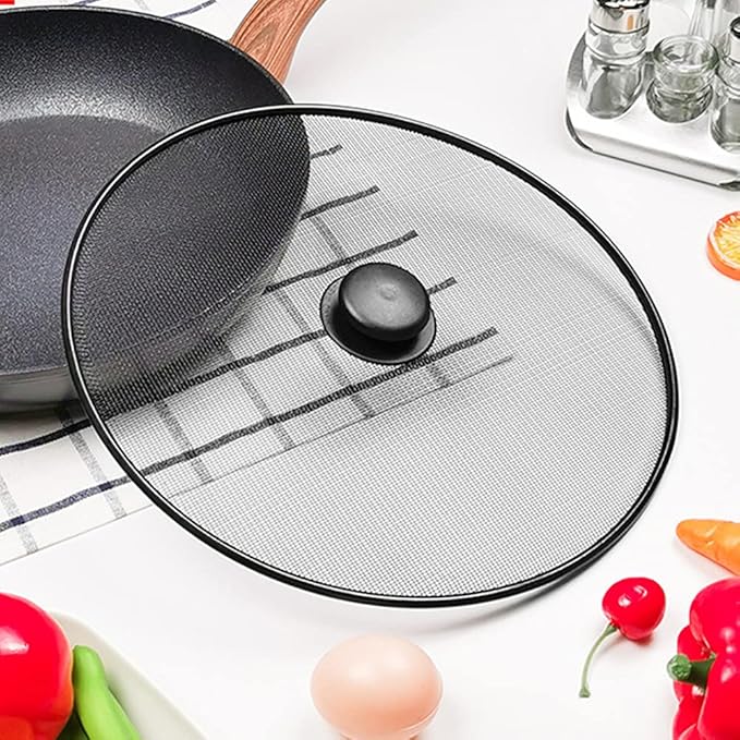 Splatter Screen, Frying Pan Splatter Screen, Splash Guard Lid - Image 3