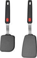2 Pack Silicone Spatula Turner, 600°F Heat Resistant Kitchen Spatula Set by BodiCal
