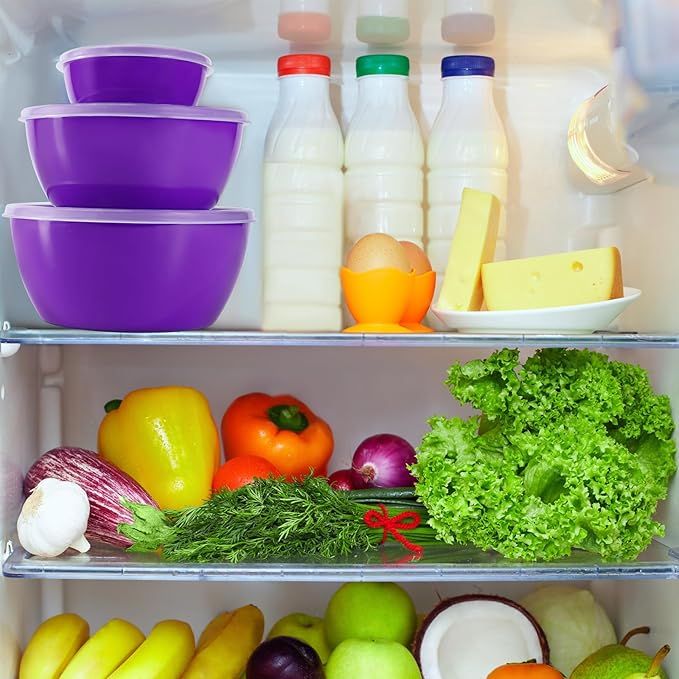 4-Piece Classic Plastic Prep Bowls - Image 3