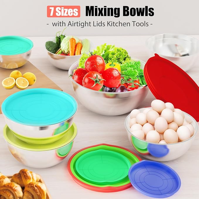 ENVTEK Mixing Bowls with Lids Set, Size 4.5 - Image 7