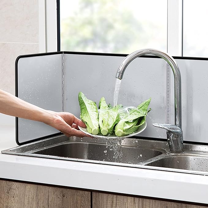 Splatter Guard for Frying Non-Stick 3 Sided Foldable Grease Splatter Screen - Image 4