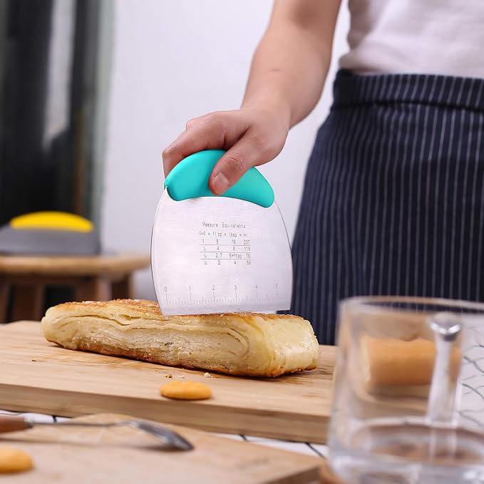 1 pcs Dough Pastry Scraper Chopper/Stainless Steel Dough Scraper Cutter - Image 6