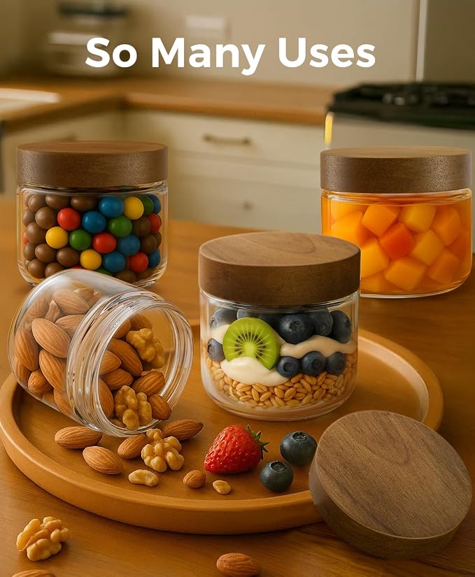 10oz 6 Pack Overnight Oats Containers - Image 5