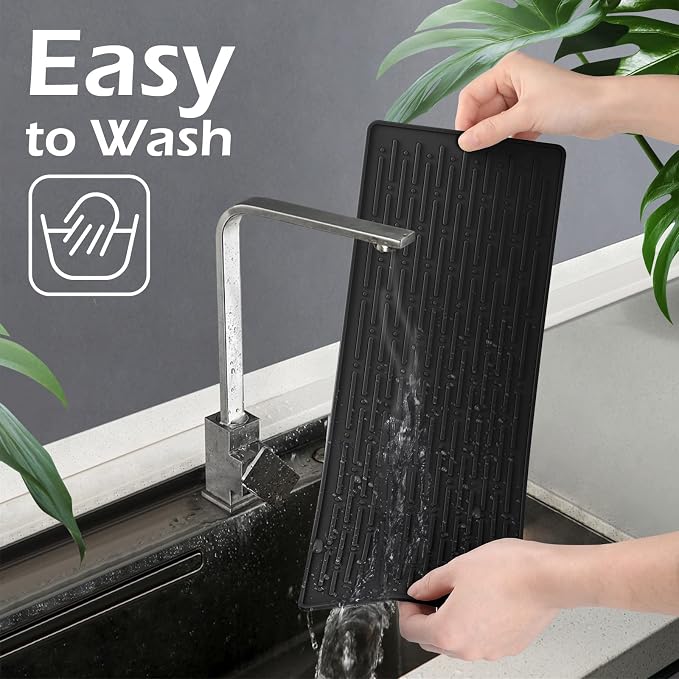 GeeRic Dish Drying Mats, Heat-resistant Silicone Mat - Image 4