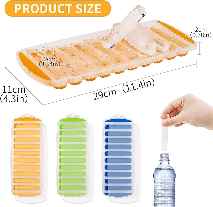 Ice Cube Trays, Easy-Release Silicone and Flexible 28 Ice Trays - Image 2