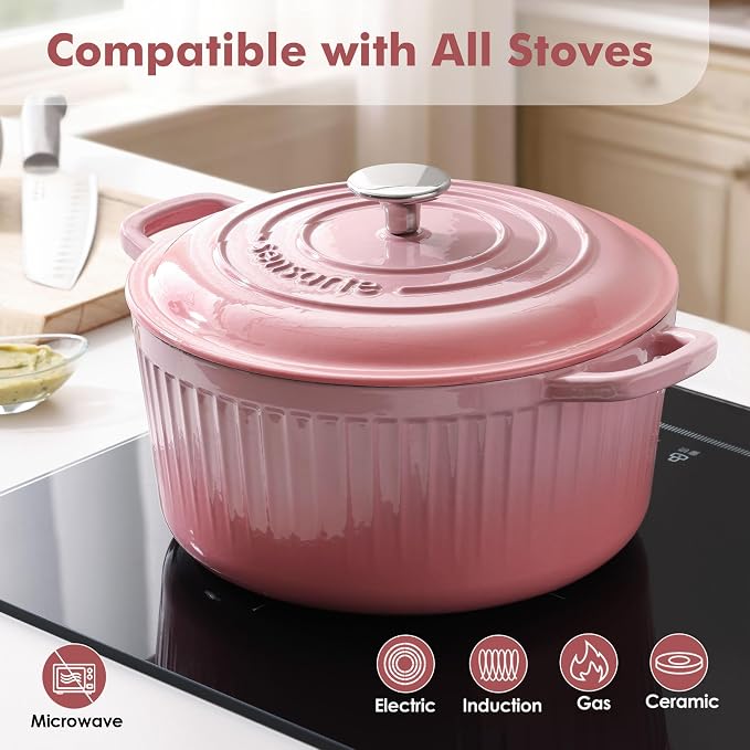 SENSARTE Enameled Cast Iron Dutch Oven Pot - Image 5