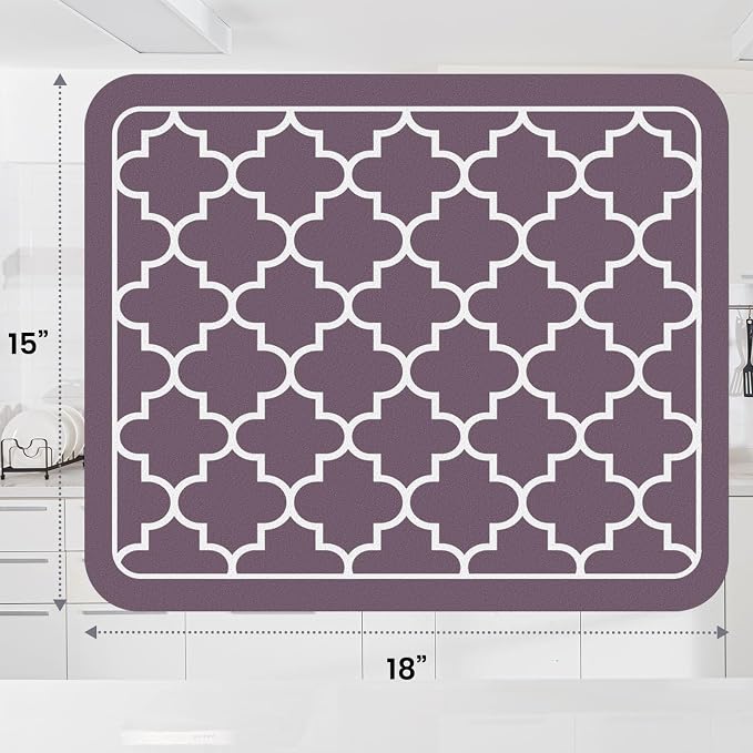 WISELIFE Dish Drying Mat Super Absorbent Drying Mat Large Dish Drying Mats - Image 3