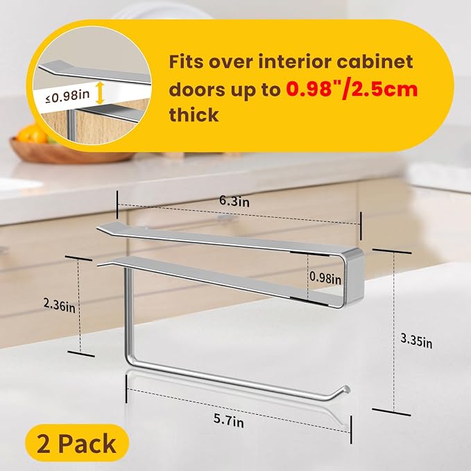 2 Pack Tumbler Lid Organizer, Under Cabinet Cup Lid Holder - Image 3