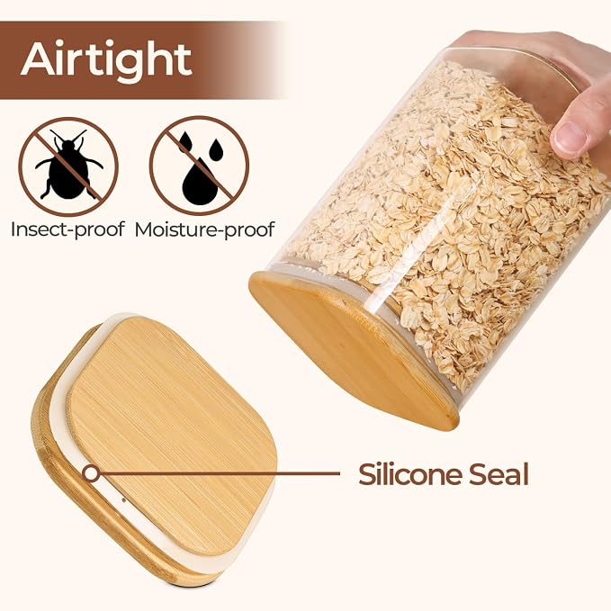 ComSaf 1.4 Qt Glass Storage Containers - Image 7