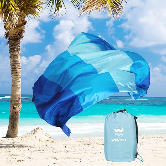 WIWIGO Beach Blanket Waterproof Sandproof Beach Mat 79" X 83"/10'x9'for 2-8 - Image 5