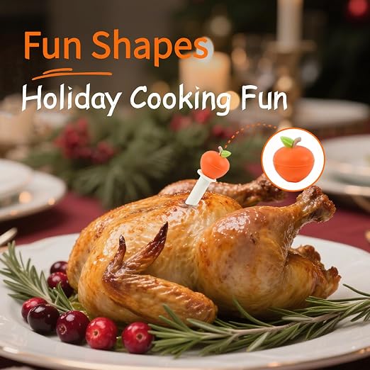 CloudHand Meat Turkey Pop Up Timer & Flavor Injector Set, Turkey Thermometer - Image 6