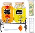 2-Pack1Gallon Glass Drink Dispensers by Tastefashionenjoylife