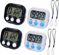 2 Pack Small Digital Kitchen Timer Magnetic Back and On/Off, Classroom Timers by Soseelnee