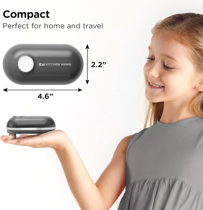 Kitchen Mama Mini Plus Rechargeable Electric Can Opener: USB-C Charging - Image 4