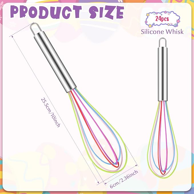 Domensi 24 Pcs 10 Inch Whisks Bulk - Image 2