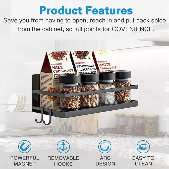 Magnetic Spice Rack, Strong Magnetic Shelf - Image 2