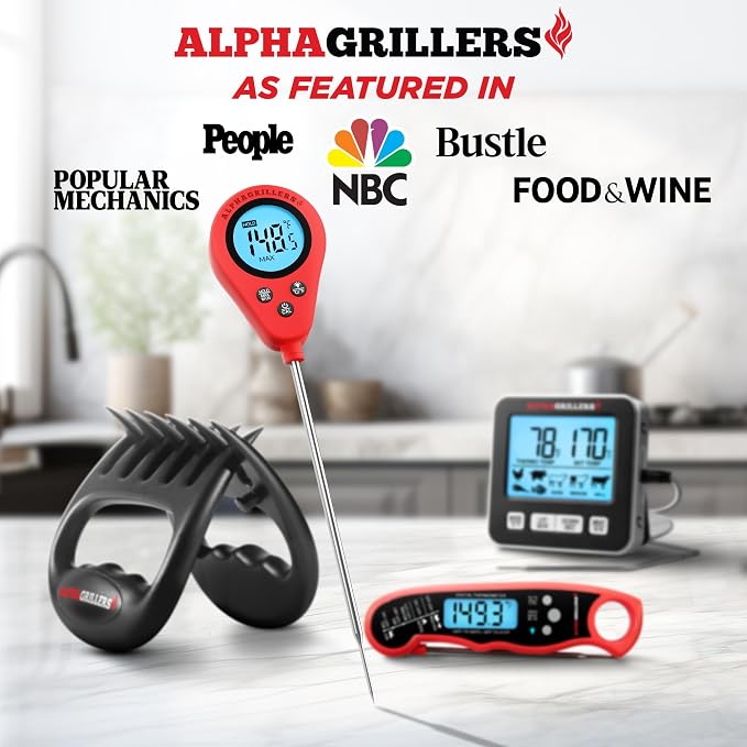Alpha Grillers Instant Read Meat Thermometer, Digital Food Thermometer - Image 4