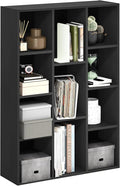 Furinno LUDER Book Shelf, 11-Cube Bookshelf, Reversible Bookcase, 9.4 x 29.1 x by Furinno-FitsYourSpaceFitsYourBudget