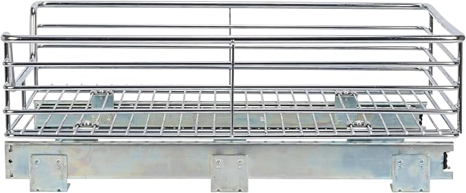 Household Essentials Glidez Chrome-Plated Steel Extended Depth 1-Tier Sliding - Image 9