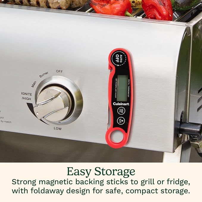 Cuisinart LCD Digital Instant Read Thermometer, Water Resistant Meat Thermometer - Image 5