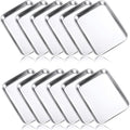 Mimorou 12 Pcs Baking Sheet Stainless Steel Cookie Small Metal Sheet Pans by Mimorou