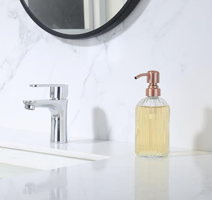 Copper Glass Bathroom Soap Dispenser - Image 2