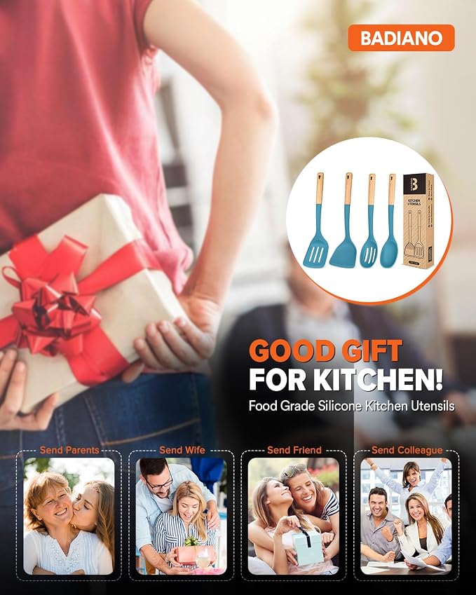Silicone Cooking Utensils Set, Perfectly Angled - Image 7