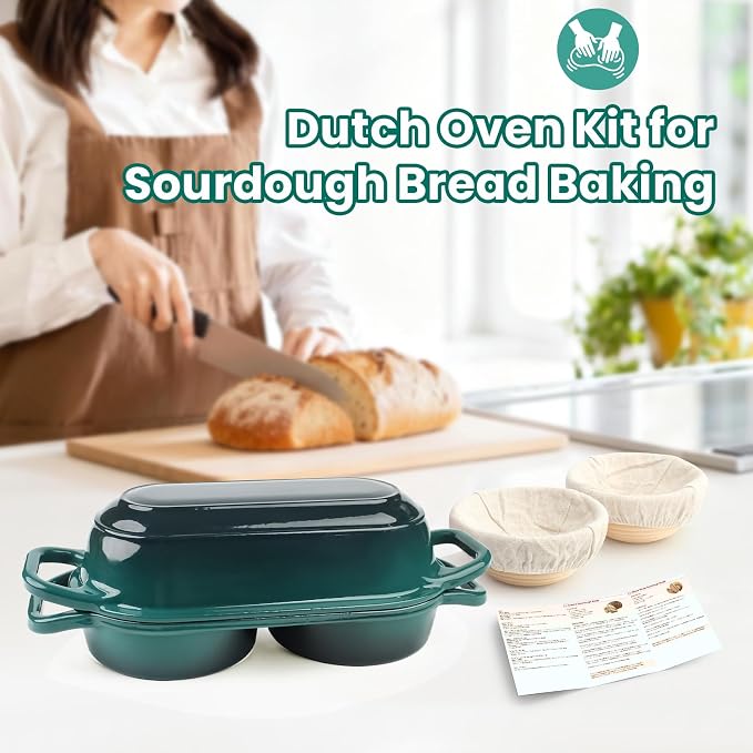 YONILL Mini Double Dutch Oven for Sourdough Bread Baking - Image 7