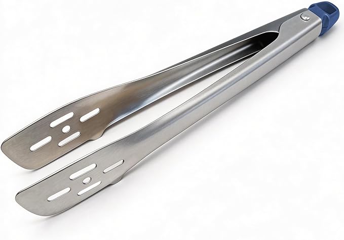Kitchen Tongs, Food Grade Stainless Steel Cooking Tongs, Heat Resistant by ANDGELOO