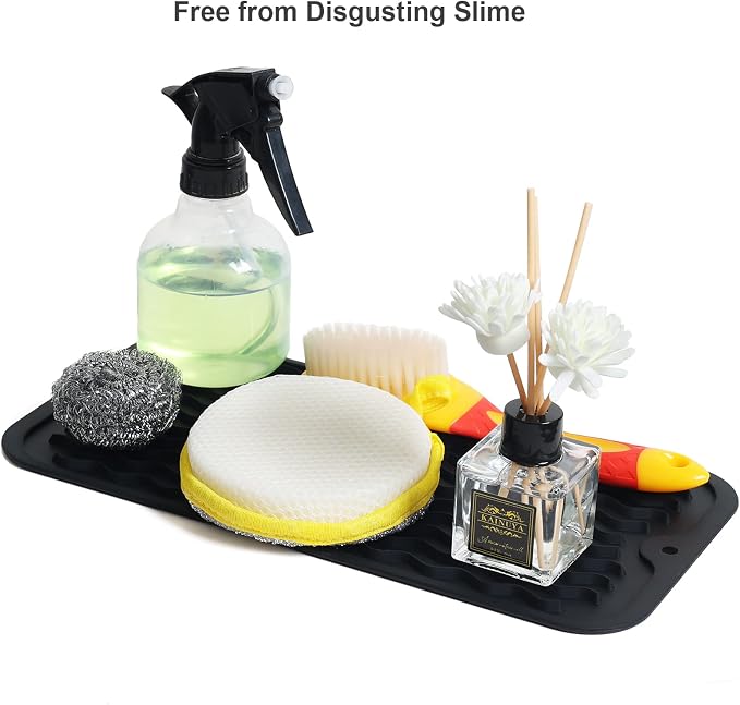 ZLR 2 Pcs Silicone Sponge Holder & Sink Caddy Tray - Image 6