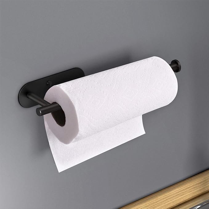 VAEHOLD Adhesive Paper Towel Holder Under Cabinet Wall Mount - Image 5