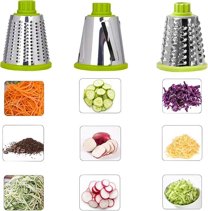Dachenus Cheese Grater Rotary Cheese Grater, Versatile Cheese Shredder - Image 5