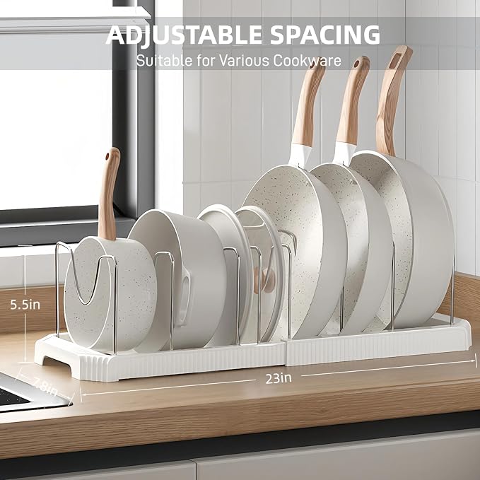 Expandable Pot and Pan Organizer Rack - Image 5