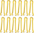 Gejoy 12 Pieces Small Serving Tongs 6.3" Mini Gold Ice Stainless Steel by Unknown