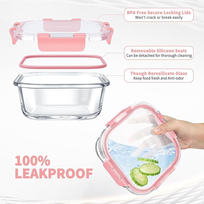 34pcs Glass Food Storage Containers - Image 3