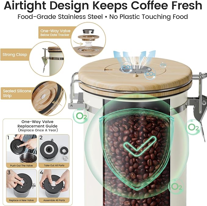 Veken Coffee Sugar Canister - Image 3